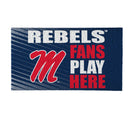 University of Mississippi Fan PVC Mat, 28"x16"