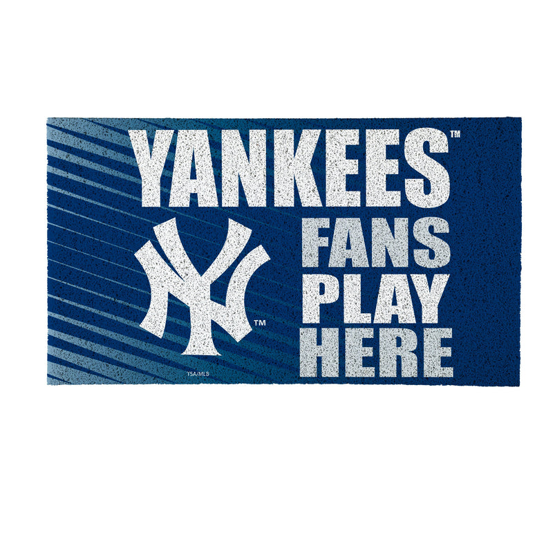 New York Yankees Fan PVC Mat, 28"x16"