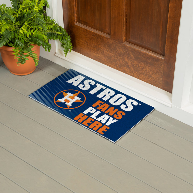 Houston Astros Fan PVC Mat, 28"x16"