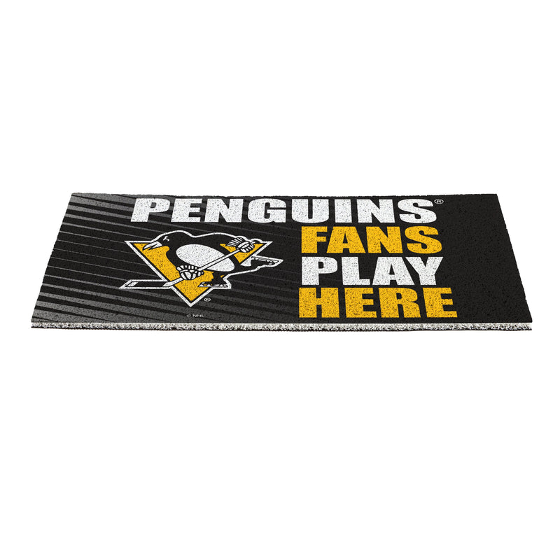 Pittsburgh Penguins Fan PVC Mat, 28"x16"