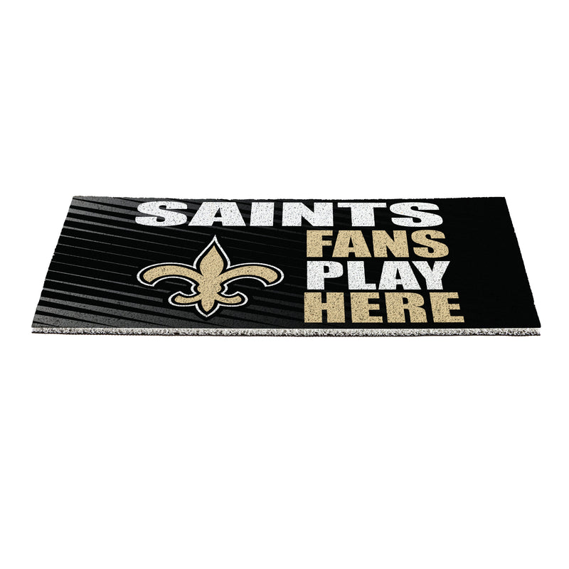 New Orleans Saints Fan PVC Mat, 28"x16"
