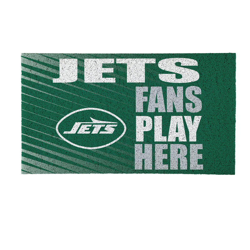 New York Jets Fan PVC Mat, 28"x16"
