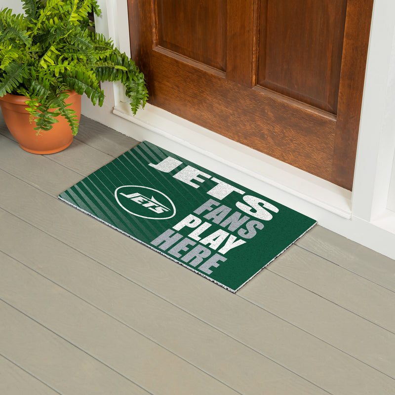 New York Jets Fan PVC Mat, 28"x16"