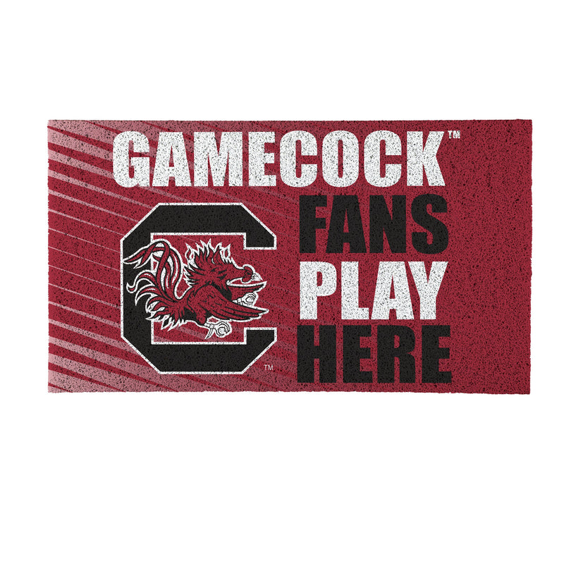 University of South Carolina Fan PVC Mat, 28"x16"