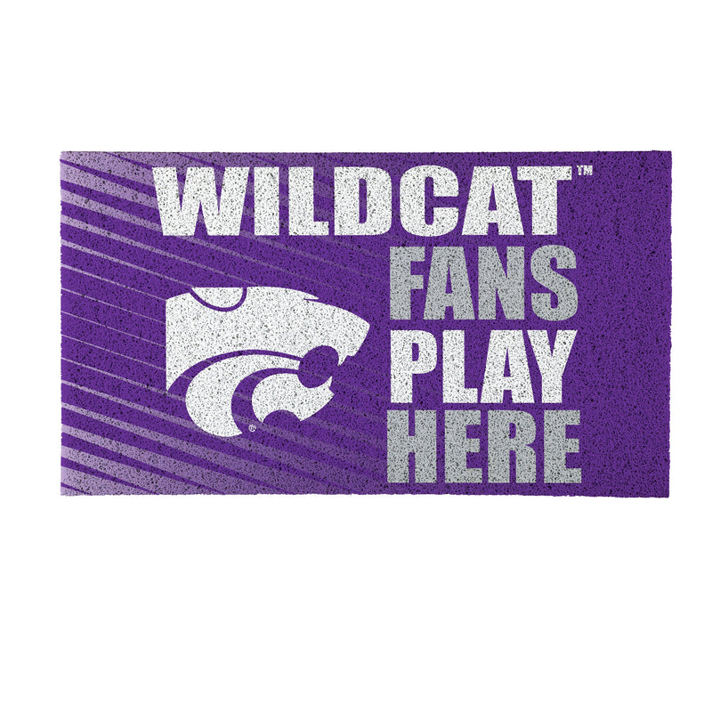Kansas State University Fan PVC Mat, 28"x16"