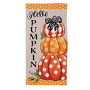 Patterned Pumpkins Door Cover
