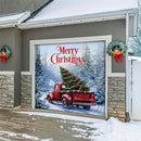 Evergreen Christmas Delivery Single Garage Door Cover