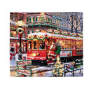 Christmas Trolley Ride Single Garage Door Cover