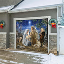 Christmas Miracle Single Garage Door Cover