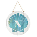 Coastal Door Decor Shell Monogram 18" N
