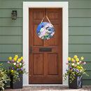 Chickadee Charm Blossoms Door Decor