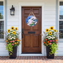 Chickadee Charm Blossoms Door Decor