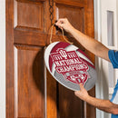 Indiana University, Div 1 Champs, Round Door Decor with Hanging Rope, 18x18