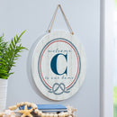 Coastal Door Decor Monogram White 18" C