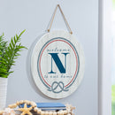 Coastal Door Decor Monogram White 18" N