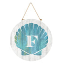 Coastal Door Decor Shell Monogram 18" F