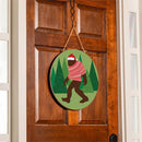 High Country Bigfoot Christmas Door Decor, MDF, 18"