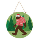 High Country Bigfoot Christmas Door Decor, MDF, 18"