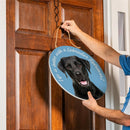 Pet Central Dog Wood Round Door Decor, Labrador Retriever, 18"
