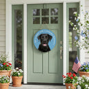Pet Central Dog Wood Round Door Decor, Labrador Retriever, 18"
