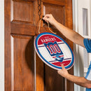 New York Rangers,100 Anniversary Round Door Decor with Hanging Rope, 18x18