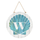 Coastal Door Decor Shell Monogram 18" W