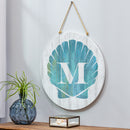 Coastal Door Decor Shell Monogram 18" M