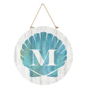 Coastal Door Decor Shell Monogram 18" M