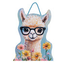 Floral Llama Door Decor