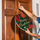 Holly Homestead Wood Door Decor, "Merry Christmas", 18"