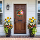 Cottage Garden Monarch Visit Door Decor