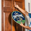 Seattle Seahawks, Super Bowl 60, Ring, Round Door Decor with Hanging Rope, 18x18