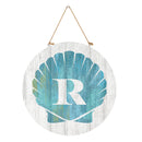 Coastal Door Decor Shell Monogram 18" R