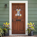 Buffalo Plaid Bunny Welcome Door Decor