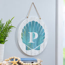 Coastal Door Decor Shell Monogram 18" P
