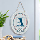 Coastal Door Decor Monogram White 18" A