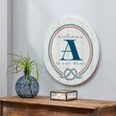 Coastal Door Decor Monogram White 18" A