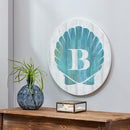 Coastal Door Decor Shell Monogram 18" B