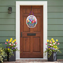 Colorful Egg Welcome Door Decor