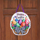 Colorful Egg Welcome Door Decor