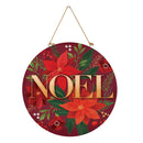 Holly Homestead Wood Door Decor, "Noel", 18"