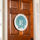 Coastal Door Decor Shell Monogram 18" E