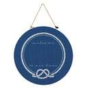 Monogram Blank Nautical Blue Door Decor