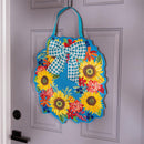 Chinoiserie Bow Floral Wreath Double Sided Door Decor
