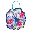 Chinoiserie Bow Floral Wreath Double Sided Door Decor