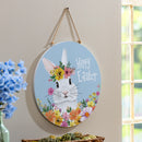 Bunny Blooms Floral Bunny , 18" Door Decor
