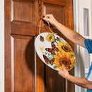 Harvest Blossom Sunflower and Butterfly Wood Door Decor, 18"
