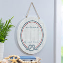 Monogram Blank Nautical White Door Decor