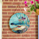 Seaside Retreat Wood Round Door Decor, Alligator, 18"