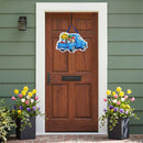 Blue Truck Fresh Market Door Decor